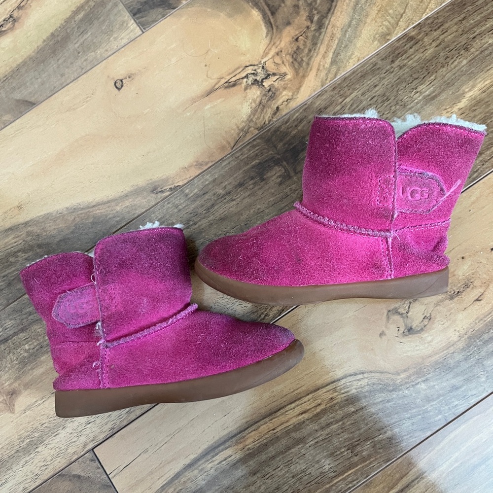 UGG Keelan Pink Boots Toddler Size 8 - Picture 5 of 6